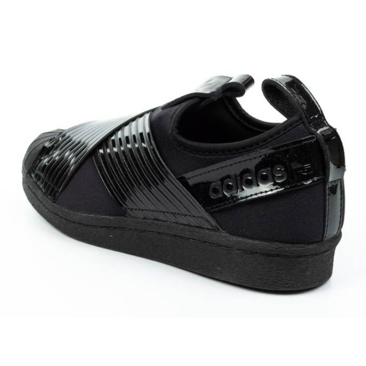 Adidas superstar top slip on czarne