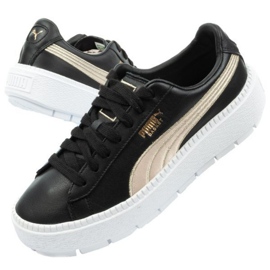 Buty Puma Suede Platform Trace W 367728 01 czarne złoty 1