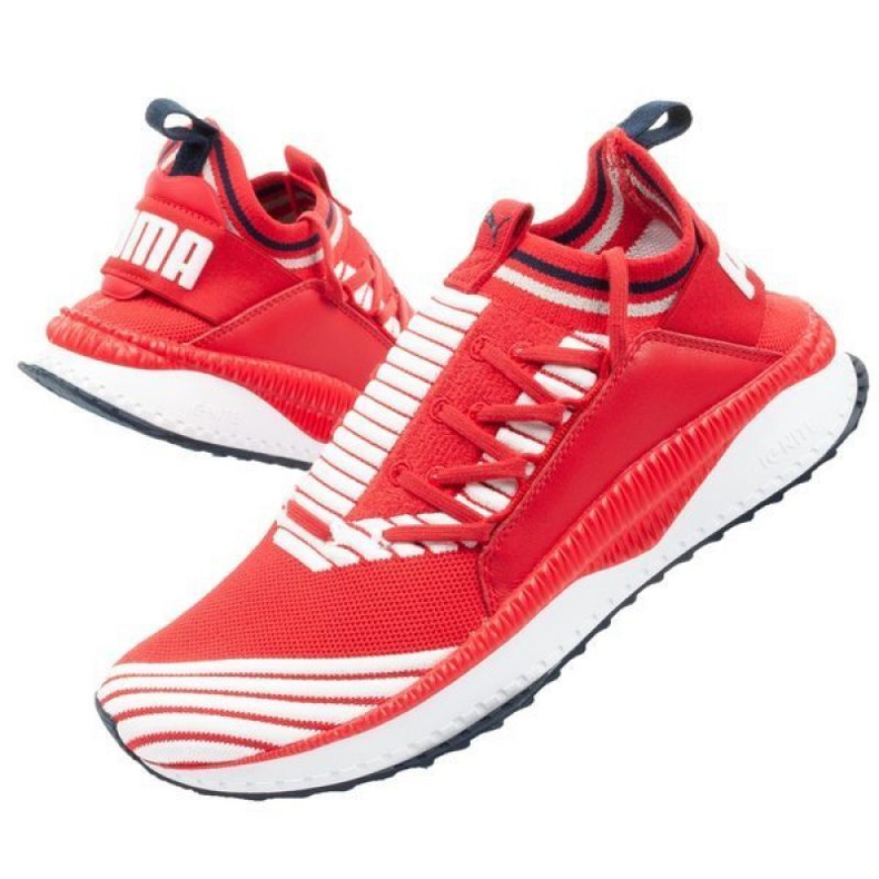 Buty Puma Tsugi Jun Sport Strip M 367519 03 białe czerwone 1