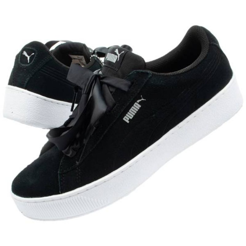 Buty Puma Vikky Platform Ribbon W 367642 03 czarne 1