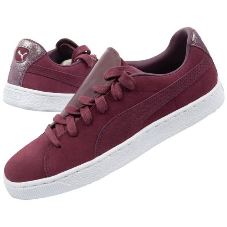 Buty Puma Suede Crush Frosted W 370194 02 czerwone 1