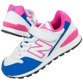Buty New Balance Jr YV996DC białe niebieskie różowe 1