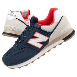 Buty New Balance M Ml574Skb beżowy białe czerwone granatowe 1