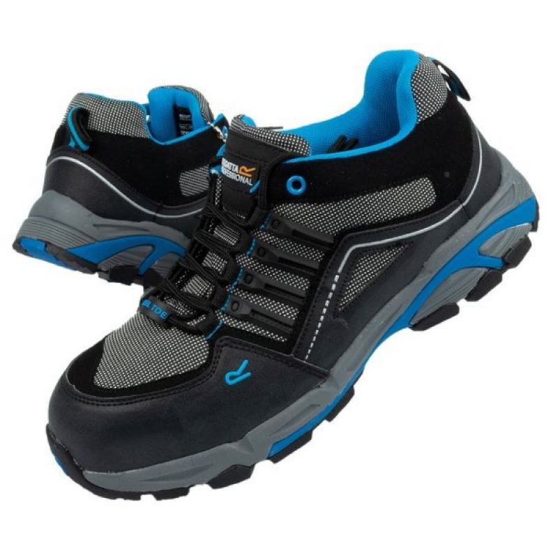 Buty robocze Bhp Regatta Trainer S1 P M Trk118 czarne niebieskie 1