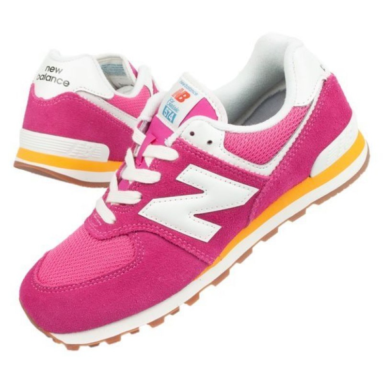 Buty New Balance W GC574HP2 białe różowe 1
