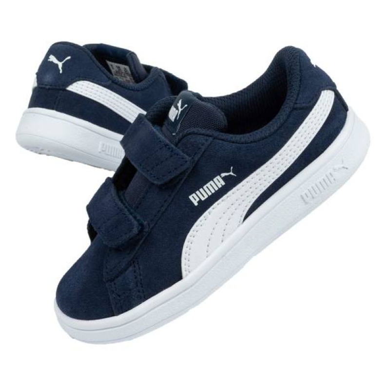 Buty Puma Smash v2 Jr 365178 02 niebieskie 1