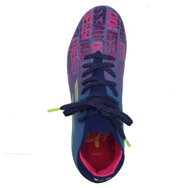 Buty piłkarskie adidas X Speedflow Messi.1 Fg Jr FY6929 granatowy, fioletowy, niebieski, wielokolorowy niebieskie 1