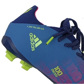 Buty piłkarskie adidas X Speedflow Messi.1 Fg Jr FY6929 granatowy, fioletowy, niebieski, wielokolorowy niebieskie 4