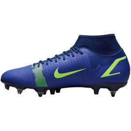Buty piłkarskie Nike Mercurial Superfly 8 Academy SG-PRO Ac M CW7432 474 niebieskie niebieskie 2
