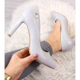 Czółenka na słupku Sergio Leone W SK3AD szare 1