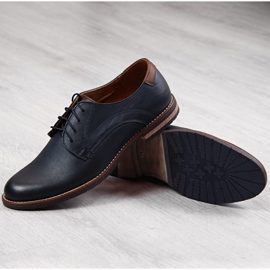 Półbuty skórzane Gregor M 1836 granatowe 1