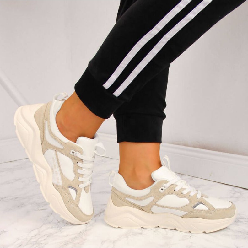 Sneakersy na platformie Big Star W GG274657 białe 2