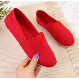 Tenisówki slip on tomsy News W EVE275C czerwone 1
