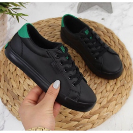 Trampki niskie eko skóra Big Star Jr DD374147 czarne białe 1