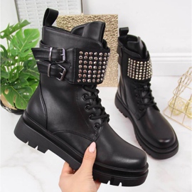 Workery z dżetami eVento W EVE305 czarne 1