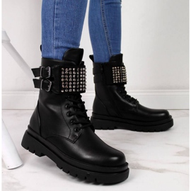 Workery z dżetami eVento W EVE305 czarne 2