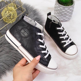 Trampki eko skóra Big Star Jr II374003 czarne 1