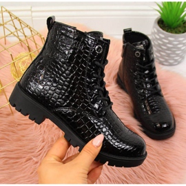 Botki Big Star Jr II374044 czarne białe 1