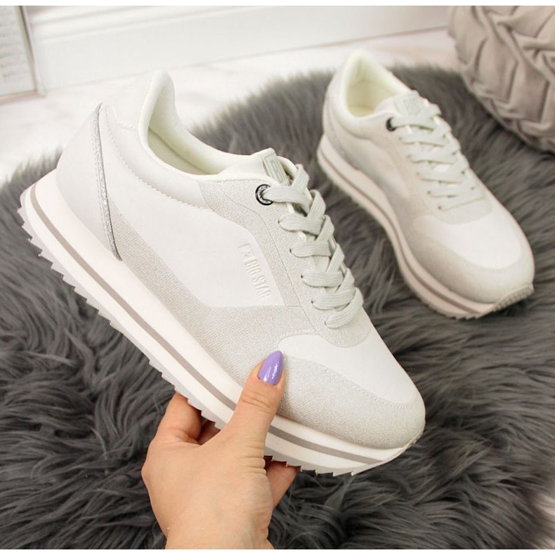 Buty na platformie Big Star W II274216 białe 1