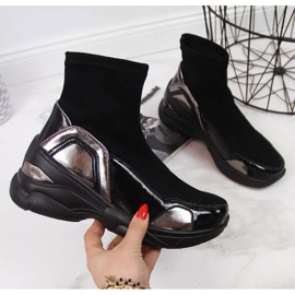 Buty na koturnie T.Sokolski W SCA140 czarne 1