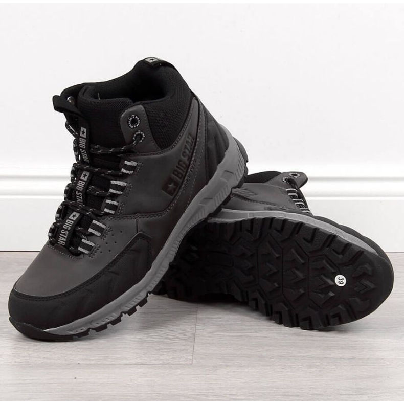 Trapery nieocieplane Big Star Jr INT1622B szare białe 1