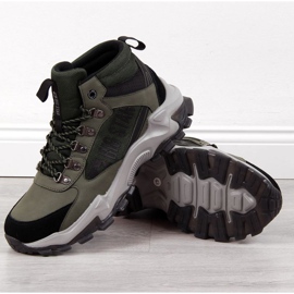 Buty wysokie Big Star M INT1625A khaki zielone 1