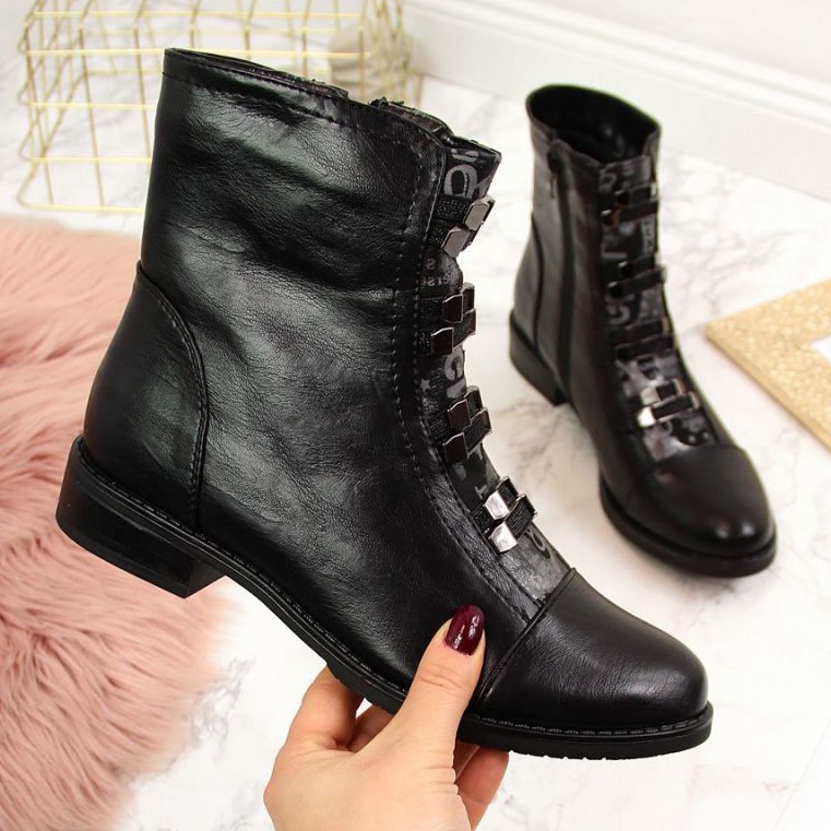 BM Botki ocieplane Jezzi W JEZ260B czarne 1