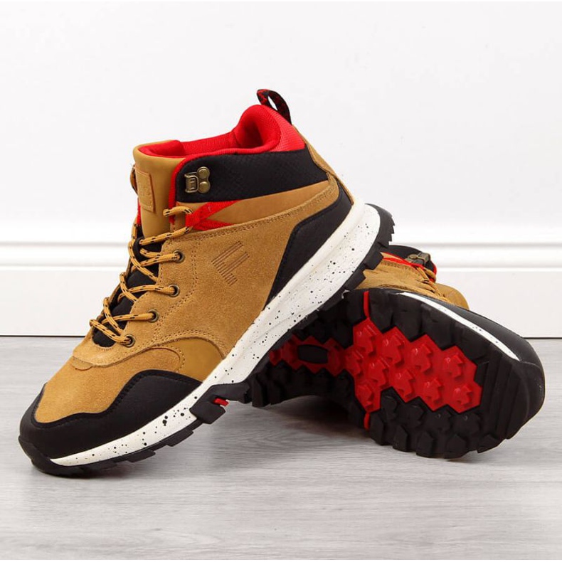 Trapery skórzane Filippo M PAW294B camel brązowe 1