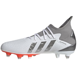 Buty piłkarskie adidas Predator Freak.3 Sg M FY6306 białe szare 7