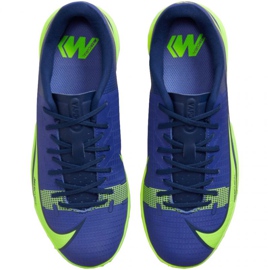 Buty piłkarskie Nike Mercurial Vapor 14 Academy Tf Jr CV0822 474 niebieski, green niebieskie 1