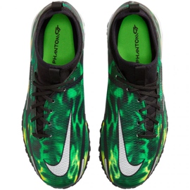Buty piłkarskie Nike Phantom GT2 Academy Df Tf Sw Jr DM0741 003 zielony, wielokolorowy zielone 1