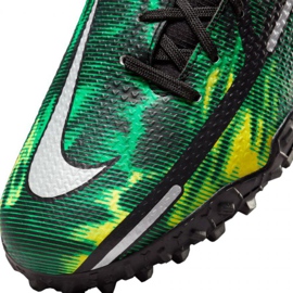 Buty piłkarskie Nike Phantom GT2 Academy Df Tf Sw Jr DM0741 003 zielony, wielokolorowy zielone 3