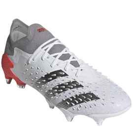 Buty piłkarskie adidas Predator Freak.1 L Sg M FY6268 białe białe 3