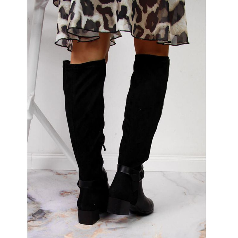 Kozaki na klocku Filippo W PAW302 czarne 2