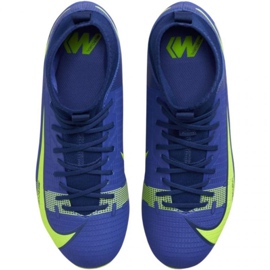 Buty piłkarskie Nike Mercurial Superfly 8 Academy FG/MG Jr CV1127 474 royal, green niebieskie 1