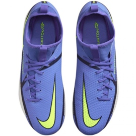 Buty piłkarskie Nike Phantom GT2 Academy Df FG/MG Jr DC0813 570 niebieski,szary niebieskie 2