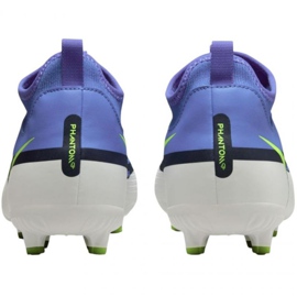 Buty piłkarskie Nike Phantom GT2 Academy Df FG/MG Jr DC0813 570 niebieski,szary niebieskie 3