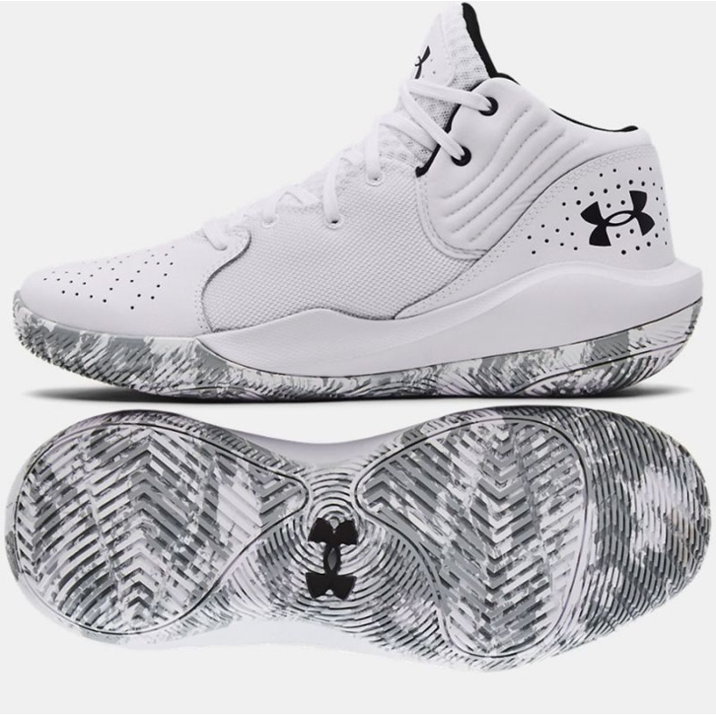 Buty do koszykówki Under Armour Jet 21 3024260 103 białe białe 1