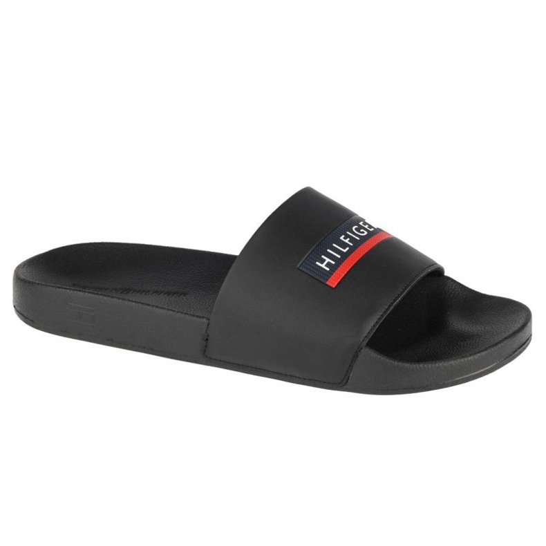 Klapki Tommy Hilfiger Seasonal Embossed Pool Slide M FM0FM03792-BDS czarne 2