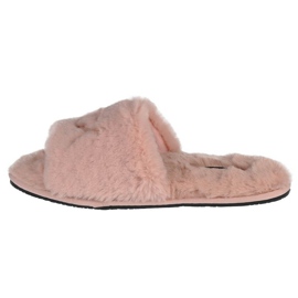 Kapcie Calvin Klein Slipper Sandal Fur W HW0HW00634-TBP beżowy różowe 1
