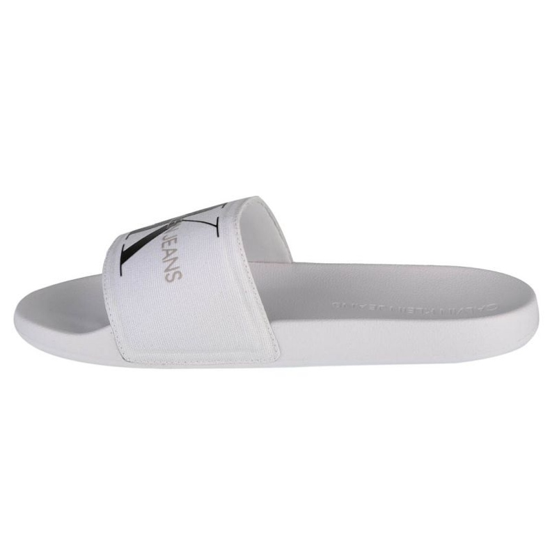 Klapki Calvin Klein Slide Monogram Co M YM0YM00061-YAF białe 1