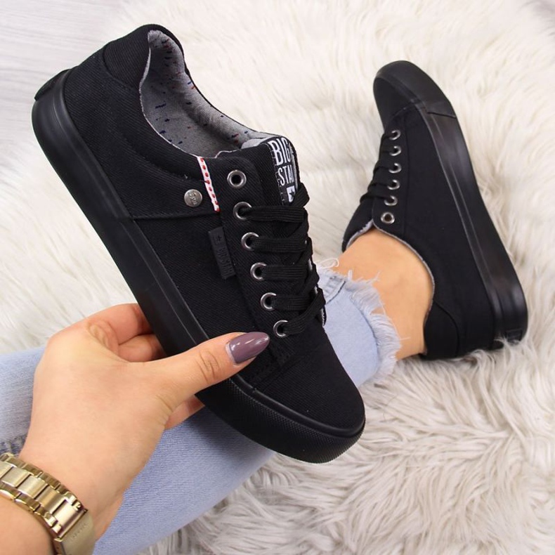 Trampki niskie Big Star W AA274513 czarne 1