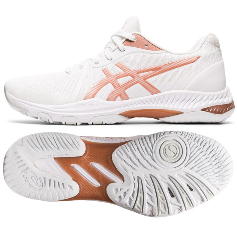Buty siatkarskie Asics Netburner Ballistic Ff 2 W 1052A033 102 białe białe 1