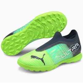 Buty piłkarskie Puma Ultra 3.3 Tt Jr 106531 03 szary, zielony zielone 1
