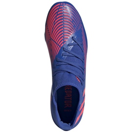 Buty piłkarskie adidas Predator Edge.3 Fg M GW2276 błękity i czerwony niebieskie 2