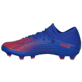Buty piłkarskie adidas Predator Edge.3 L Fg M GW2280 niebieskie niebieskie 1