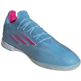 Buty piłkarskie adidas X Speedflow.1 In M GW7464 niebieskie niebieskie 3