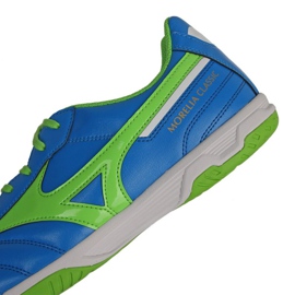 Buty piłkarskie Mizuno Morelia Sala Classic M Q1GA210230 biały, niebieski, zielony niebieskie 4