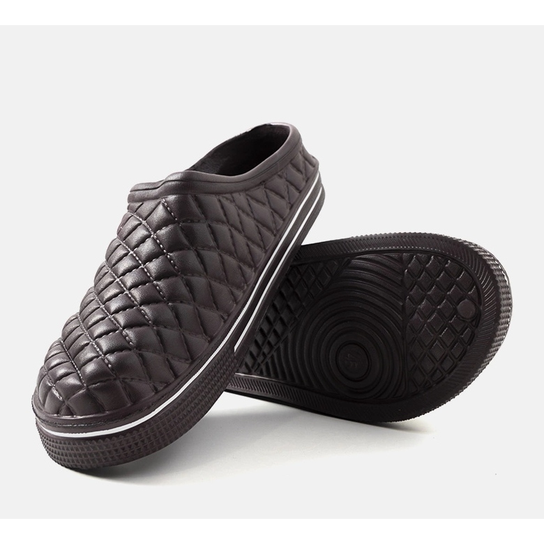 Brązowe klapki męskie Caltare 2