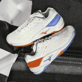 Buty halowe Mizuno Wave Stealth Neo M X1GB200025 białe białe 2